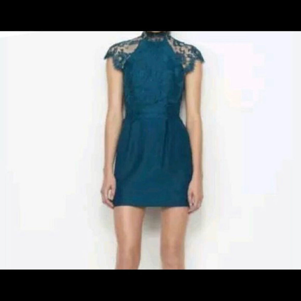 Beautiful mock neck lace dress